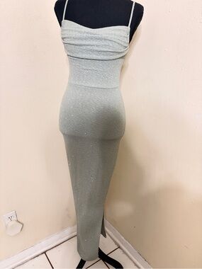 Windsor Sage Green Spaghetti Strap Slip Dress